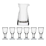 TISHITA Juego de 7 Copas de Vino Dispensador Chino Mini Vino Blanco Champán Espíritu Único Moderno Vino Tinto Regalo Cristalería para Fiesta Oficina - a